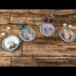 Golden Girls Wine Charms
